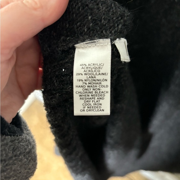 Lou & Grey gray wool mohair blend sleeveless duster sweater medium - Picture 5 of 5